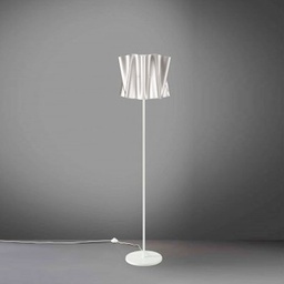 [FOLIO/T/164/SVR] Piantana base e stelo in metallo FOLIO paralume Argento diametro 40x h164 cm