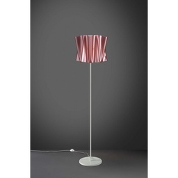 [FOLIO/T/164/PKM] Piantana base e stelo in metallo FOLIO paralume Rosa diametro 40x h164 cm