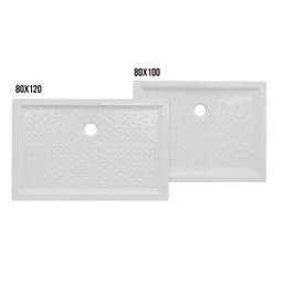 [DFLEX-179-D6120-7290] Piatto Doccia H6 Rettangolare In Ceramica Dianhydro