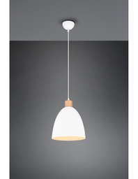 [TRIOR30681031] Piccola Sospensione Cucina Jagger Metallo Bianco Trio Lighting