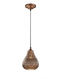 [TRIO303700162] Piccola Sospensione Paralume Decorativo Jasmin Rame Stile Arabo Trio Lighting