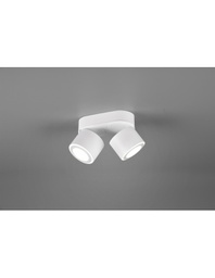 [TRIO652910231] Plafone 2 Spot Led L18 cm Taurus Bianco Trio Lighting