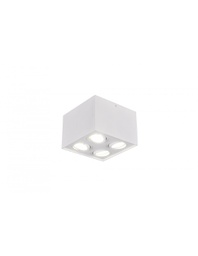 [TRIO613000431] Plafone Bianco da Soffitto Biscuit 4 Spot GU10 Orientabili Trio Lighting