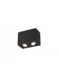 [TRIO613000232] Plafone Nero 2xGU10 Orientabili Biscuit Trio Lighting