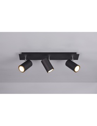 [TRIO802400332] Plafoniera 3 Spot Orientabili Marley Nero Trio Lighting