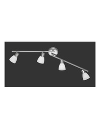 [TRIO871510407] Plafoniera 4 Faretti Spot Led G9 Carico Nichel Trio Lighting