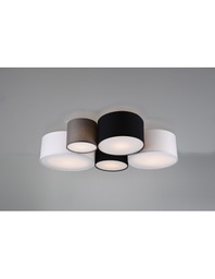 [TRIO693900517] Plafoniera Hotel 5xE27 Cilindri Multicolor L90 cm Trio Lighting