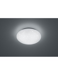 [2007584] Plafoniera Led IP44 Dimmerabile Putz Bianco Glitter Ø37 cm Trio Lighting