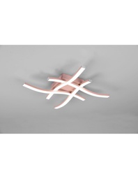 [2002700] Plafoniera Moderna Design Hashtag Route Oro Rosa Led 4000k Trio Lighting
