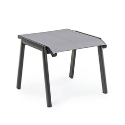 [B0662305] Poggiapiedi arredo giardino alluminio antracite Cruise cm 53 x 51 x 44