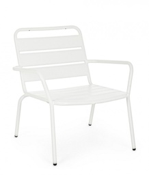 [B0802685] Poltrona Marlyn Bianco
