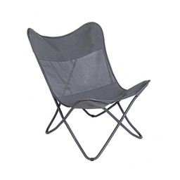 [B0814316] Poltrona butterfly campeggio gabicce grigio 77,5x81x89h cm