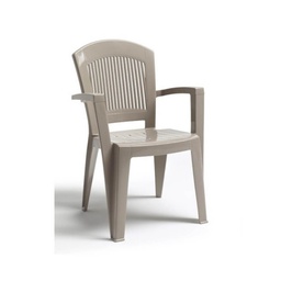 [1930404] Poltrona da esterno in resina Super Elegant tortora Scab