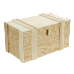 [V5024150000] Portabottiglie 2+2b pino nat liste cm37x21h19