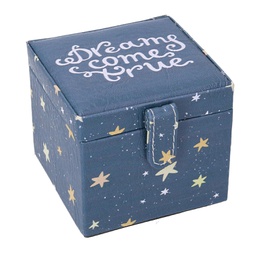 [V1230790000] Portagioie ecopelle stelle blu quadro cm 10x10