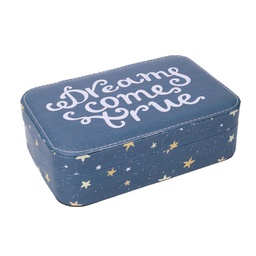 [V1230800000] Portagioie ecopelle stelle blu rettangolare cm 22x14