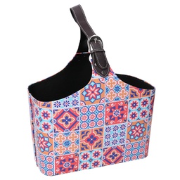 [V3405710000] Portariviste ecopelle fantasia multicolor cm 37x25h31
