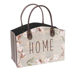 [V3471290000] Portariviste ecopelle grigio home rettangolare cm 33