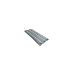 [1931158] Ripiano metallico doppio rinforzo Prometal, acciaio verniciato grigio, 100x50 cm