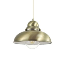 [8021696025285] SAILOR Lampada Sospensione D430xH600-1600mm Brunito