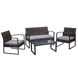 [20004815] Salotto oregon in polyrattan da pezzi