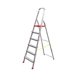 [DFLEX-600-G039-127] Scala domestica in alluminio a 7 gradini - H. 1,54 m