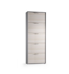 [TEREL6005TL] Scarpiera Con Cinque Ante Fino A 15 Paia Di Scarpe tessuto/larice