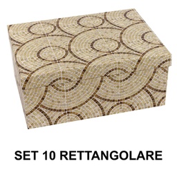 [V1226000000] Scatola cartone 1-10 cerchi beige rettangolare cm37,5x29h16