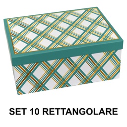[V1225970000] Scatola cartone 1-10 rombi azzurro rettangolare cm37,5x29h16
