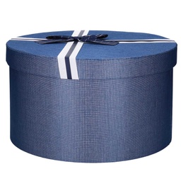 [V1224380000] Scatola cartone 1-3 blu tondo cm ø21,5h12,5