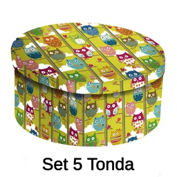[V1212550000] Scatola cartone 1-5 gufi cmø40,5x17,8