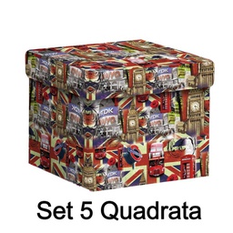 [V1212600000] Scatola cartone 1-5 london quadra cm27,7x27,7h19,3