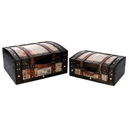 [V5035630000] Scatola legno 1-2 nero rettangolare cm36x29h18