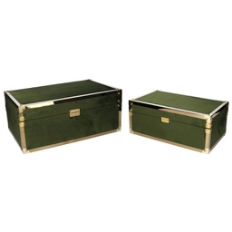 [V5035640000] Scatola legno 1-2 verde rettangolare cm48x30h20
