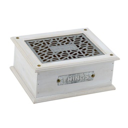 [V5919990000] Scatola legno elettra rettangolare cm 24x20h10