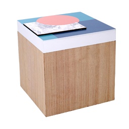 [V5034840000] Scatola legno quadro cm 16x16h16