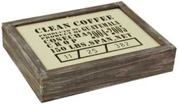[V9137190000] Scatola legno rett. clean coffee lg-0266 cm. 27 x 35 h 7