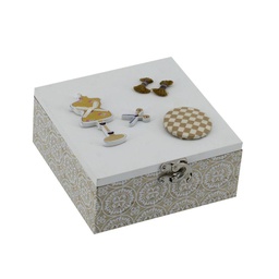 [V5920240000] Scatola legno rosina naturale quadro cm15x15h7,5