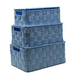 [V12147500AZ] Scatola poliestere 1-3 azzurro rettangolare cm30x20h13,5