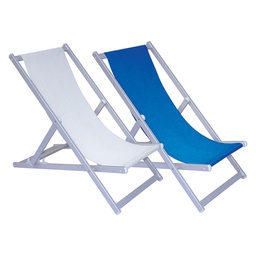 [DFL6128840] Sdraio Reclinabile 'Favignana' Telo Blu