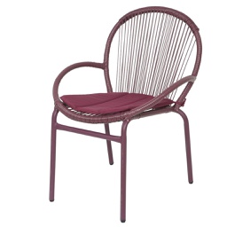 [20041966] Sedia Salento Viola 64X68H85Cm