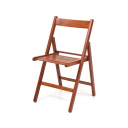 [EFFEZ55560] 4X Sedia pieghevole in faggio di alta qualita colore noce 43x48xh.79 cm EFFEZ