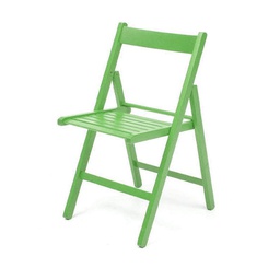 [EFFEZ55716] 4X Sedia pieghevole in faggio di alta qualita colore verde 43x48xh.79 cm EFFEZ