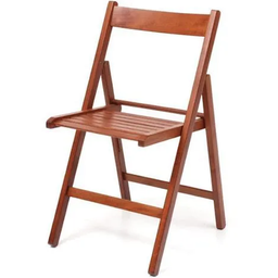 [1995829] Sedia pieghevole in legno di faggio noce