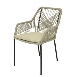 [1943423] Sedia poltrona da giardino Siviglia beige Kaemingk