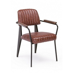 [B0746111] Sedia vintage C-BR Nelly arancio scuro vintage 60x63x84h cm