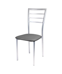 [1996320] Sedia viola in PVC colore grigio.