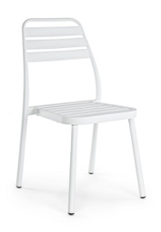 [B0662155] Sedie alluminio bianco Lennie