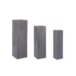 [B0790630] Set 3 colonne arredo giardino quadrate antracite Melange