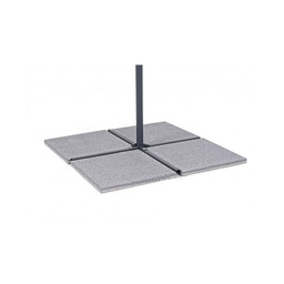 [B0795658] Set 4 marmette 50x50 cemento mix grigio 20kg
